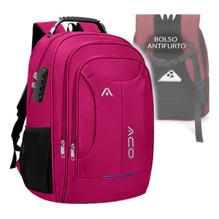 Mochila Masculina Feminina Anti Furto Cadeado Semi Impermeável Notebook Reforçada