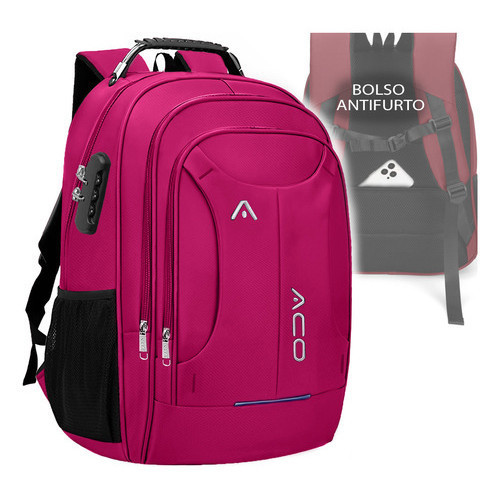 Mochila Masculina Feminina Anti Furto Cadeado Semi Impermeável Notebook Reforçada