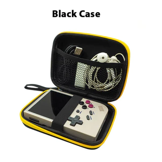 R RG35XX R35s Retro Console de Jogo Portátil Mini Console de Jogo de Vídeo Saco Preto