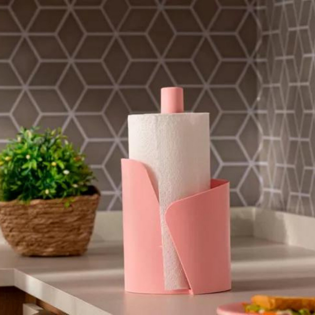 Porta Papel Toalha Suporte de Mesa Organizador de Cozinha