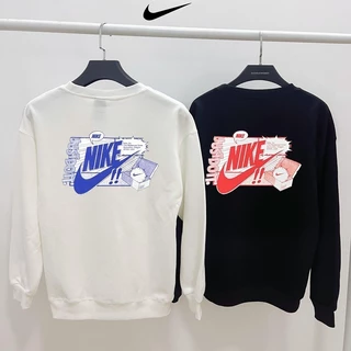【 S-3XL 】 Men's Grande Logotipo Camisetas Impressas Casais De Inverno De Outono Moda Versátil Pullovers De Pescoço De Tripulação