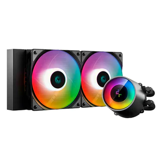 Water Cooler Deepcool Castle 240mm V2 RGB Preto - DP-GS-H12AR-CS240V2