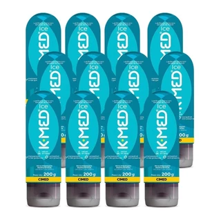 Kit 12 Unidades Lubrificante Íntimo K-med Ice 200g em Oferta na Shopee
