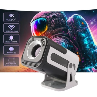 Projetor Portátil HD 4k Bluetooth 5.0 Palestrante Android 13 Home Cinema WIFI Dupla 5G+2.4G