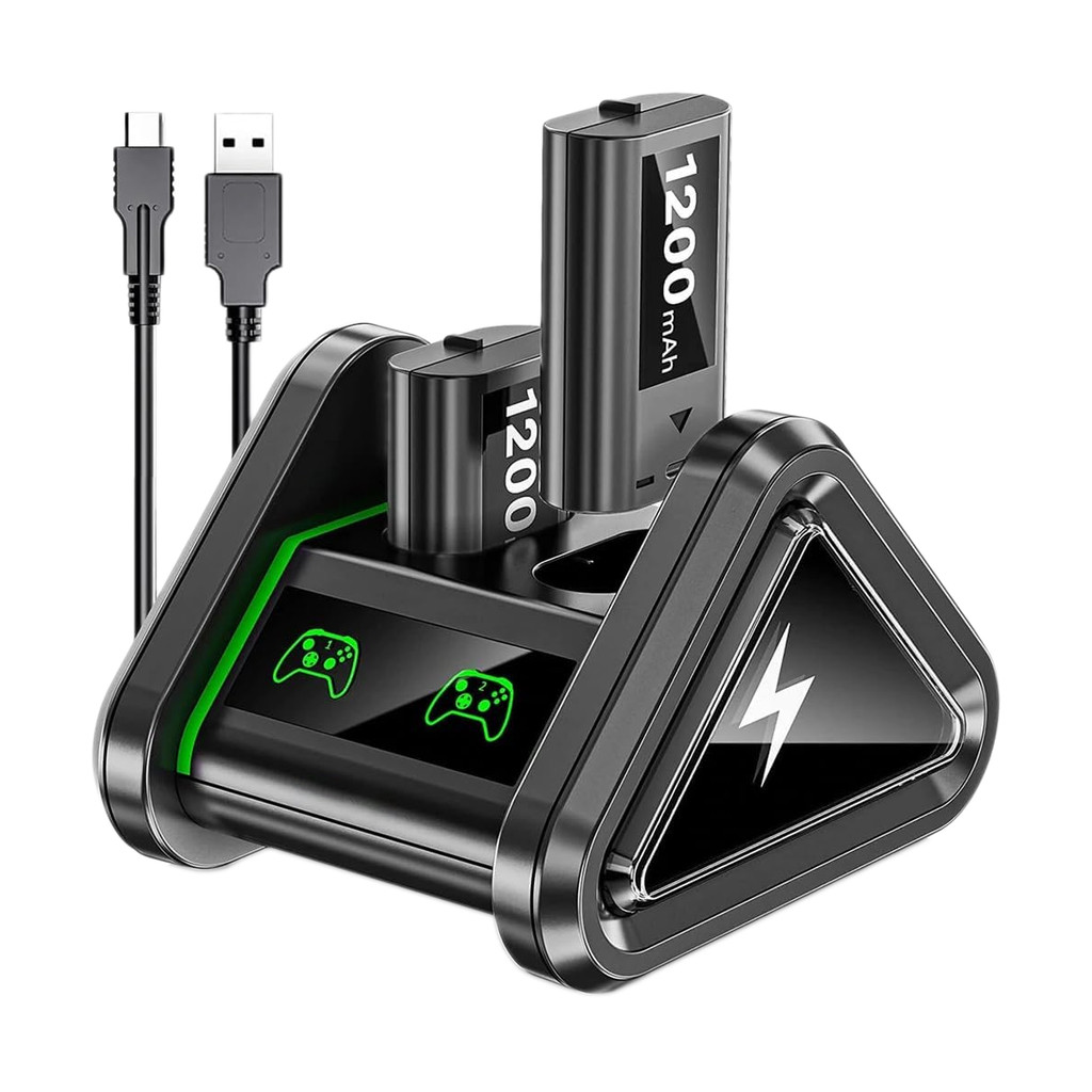kit bateria para controle xbox series s/x /x-one com base | Shopee Brasil