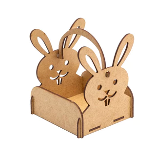 Kit Mini Cesto Caixote Mdf Tema Coelho Páscoa Lembrancinha Festa Envio Rápido em Oferta na Shopee