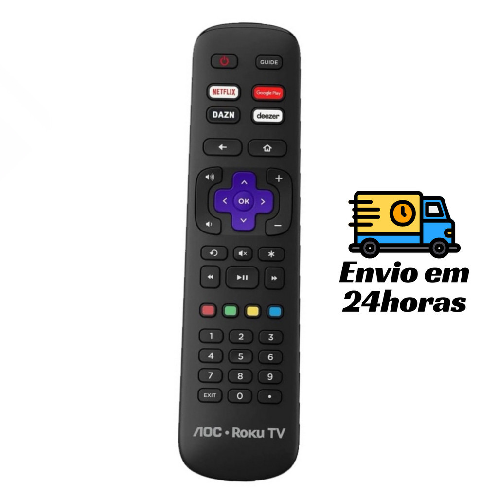 Controle remoto Universal Para TV AOC Roku | Shopee Brasil