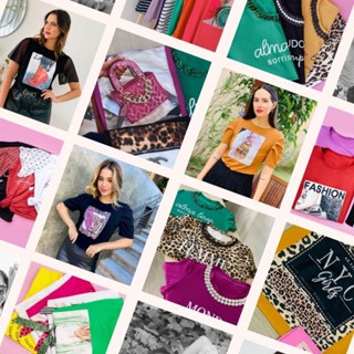 10 Blusa T-shirts Viscolycra Premium com Aplicação
