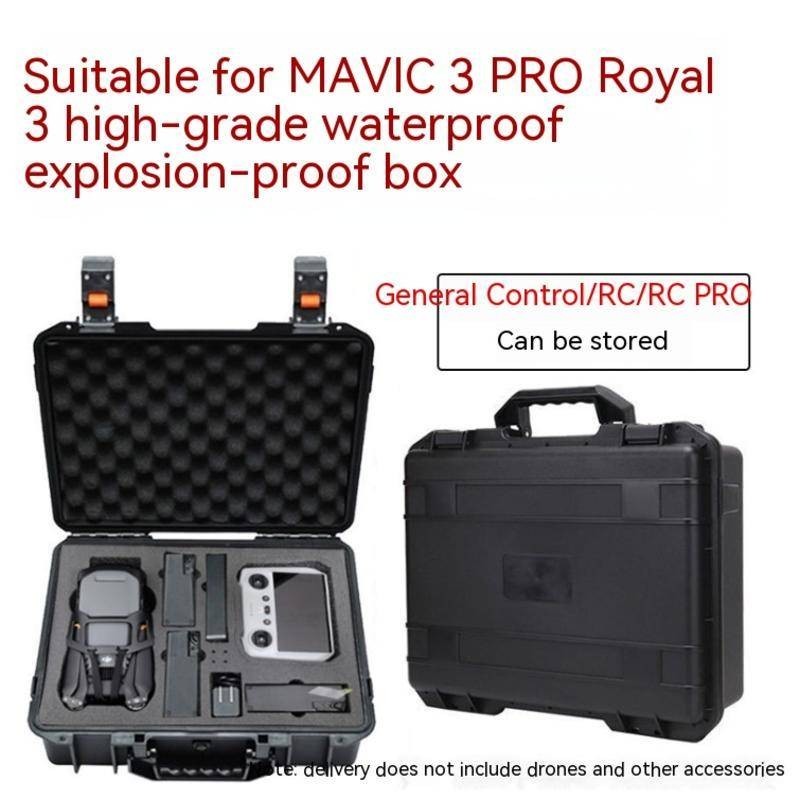 Adequado para DJI Mavic 3 Pro Drone Explosion-Proof Box Hard Shell Set Armazenamento Portátil à prova d'água e resistente à compressão