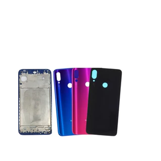 Kit Tampa de Vidro Traseira + Aro Chassi C/botões compativel Redmi Note 7