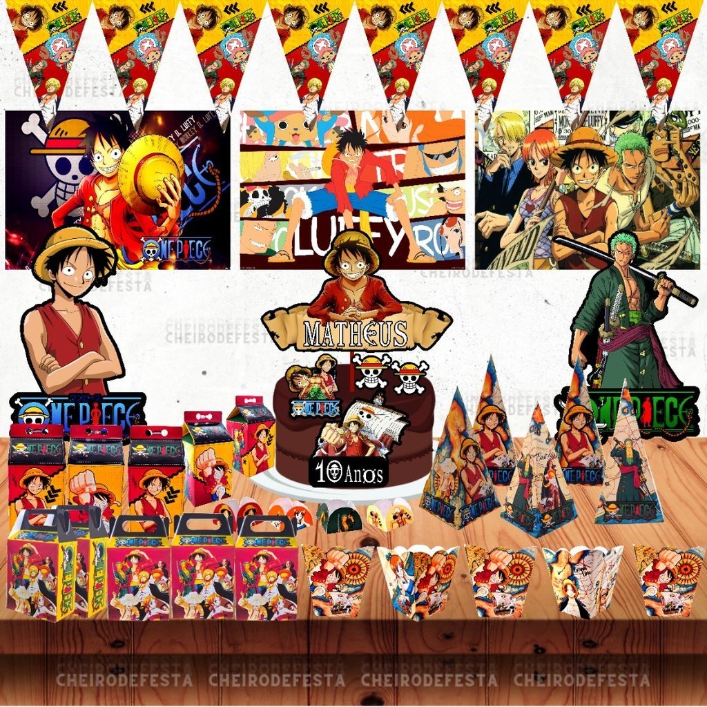 Kit Festa Aniversário One piece Decoração