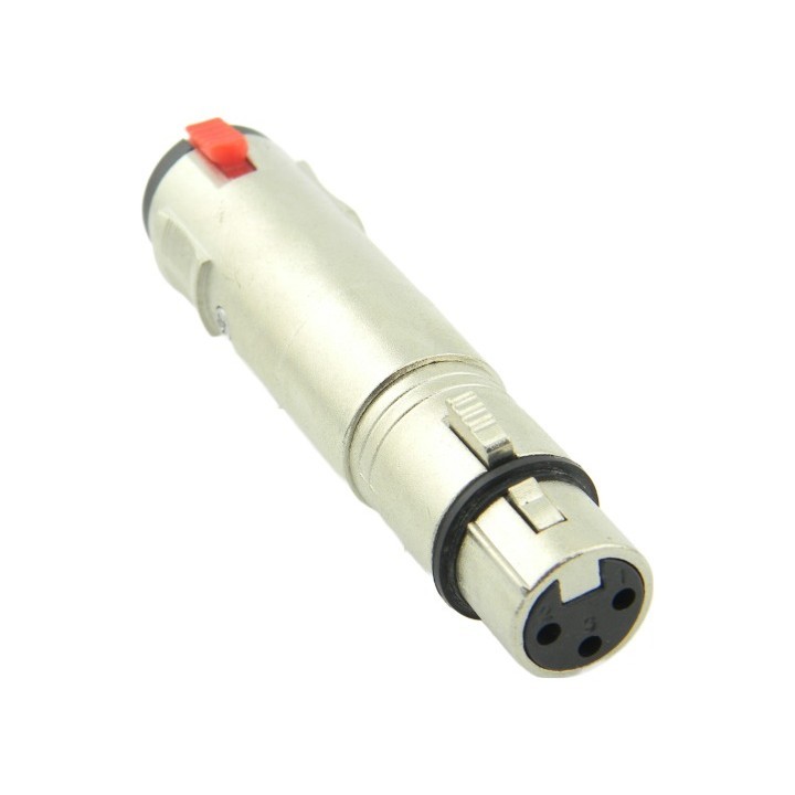 Adaptador Xlr femea para P10 stereo femea com trava Loud