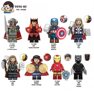 Superhero Minifigures Ultron Pantera Bloco de construção Doll Collection Gift mini modelo de brinquedo