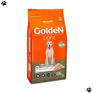Alimento Golden Adultos Light 15Kg Ração Cachorro Saudável