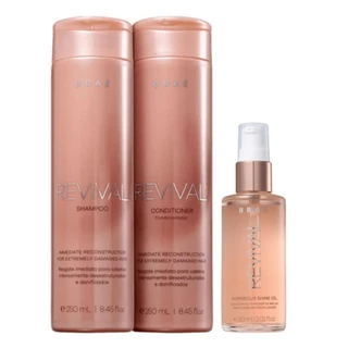 Kit BRAÉ Revival Treatment Reconstruction Trio (3 Produtos)