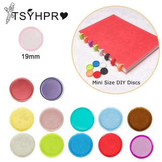 30 Pcs Diy Planner Disc Bounds Para Notebooks 19mm (0,7 Polegadas) Mini Size Discbound Discos Cogumelo Folha Solta