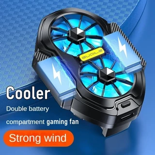 Novo Ventilador Dual Fan Mudo Grande De Vento Radiador De Telefone Móvel
