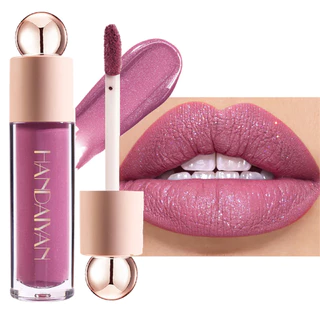Batom Líquido Brilhante Mate Diamante Brilho Labial À Prova D'água Pérola Longa Duração Maquiagem Dos Lábios Feminina em Oferta na Shopee