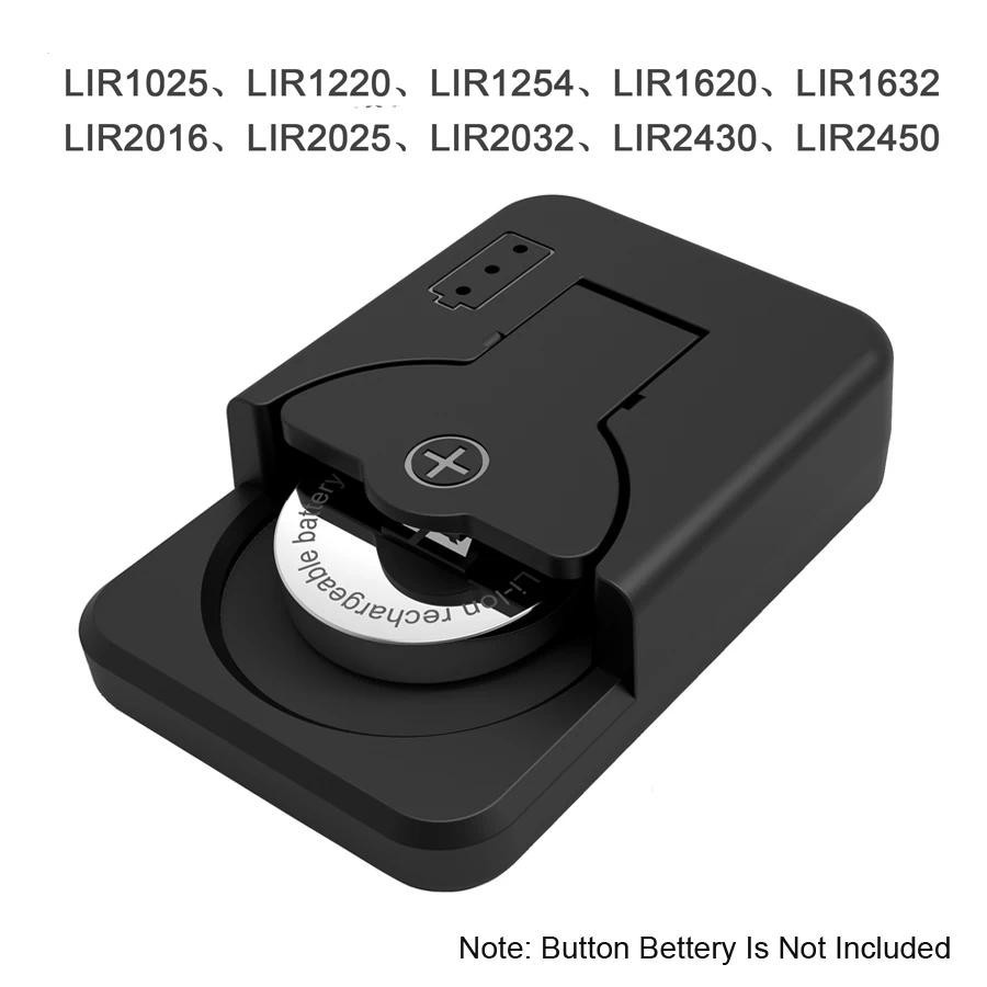 Carregador De Bateria Portátil De 4.2V Tipo C Inteligente Recarregável De Íon-Lítio LIR2032 LIR2450