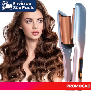 Modelador Triplo Anti-Escaldante De Cerâmica 110V-Chapéu Ondulado Tricolor