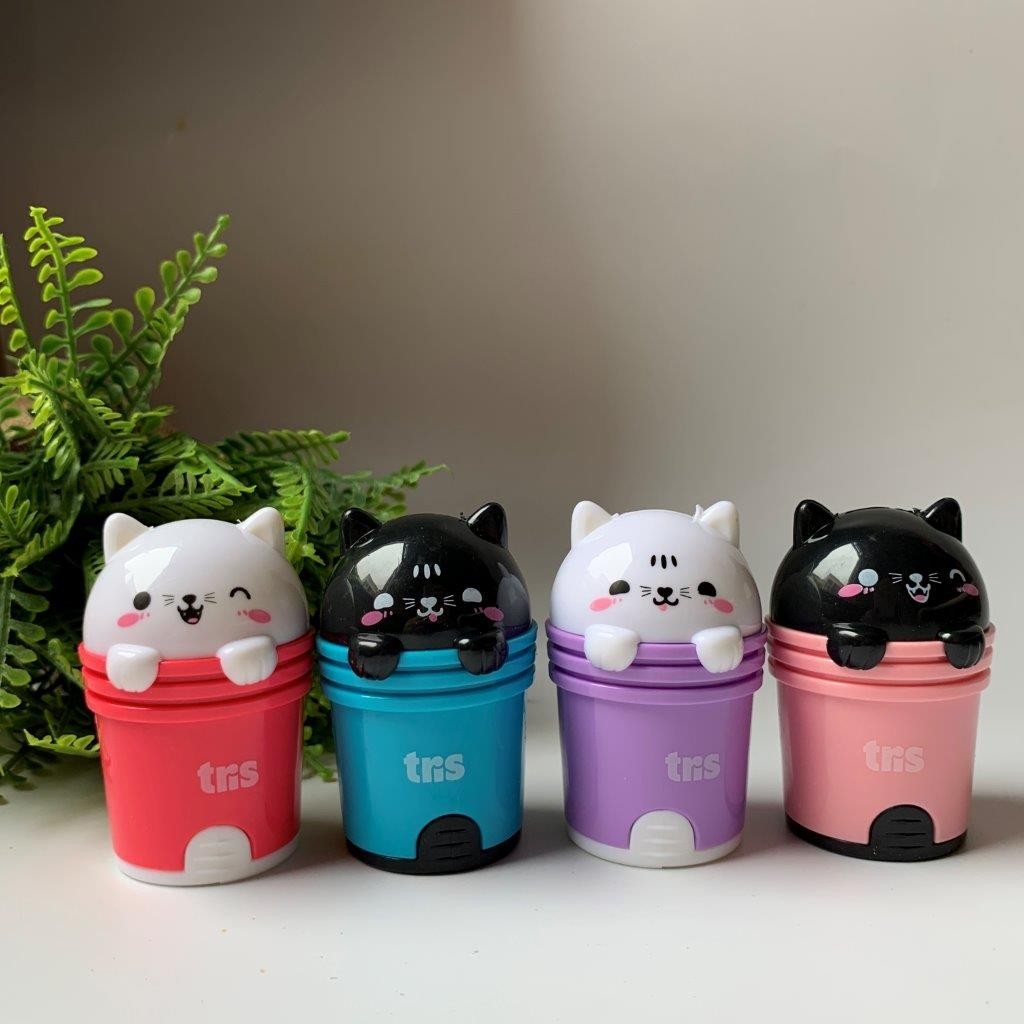 Apontador com Borracha Gatinho Fofo Kitty - Tris / WX Gift
