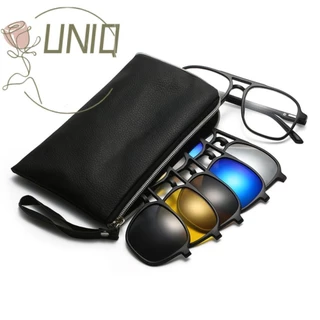 UNIQ Óculos De Sol Com Clipe Masculino , Proteção UV400 6 Em 1 Polarizados , Armação De 5 Lentes De Bolsa