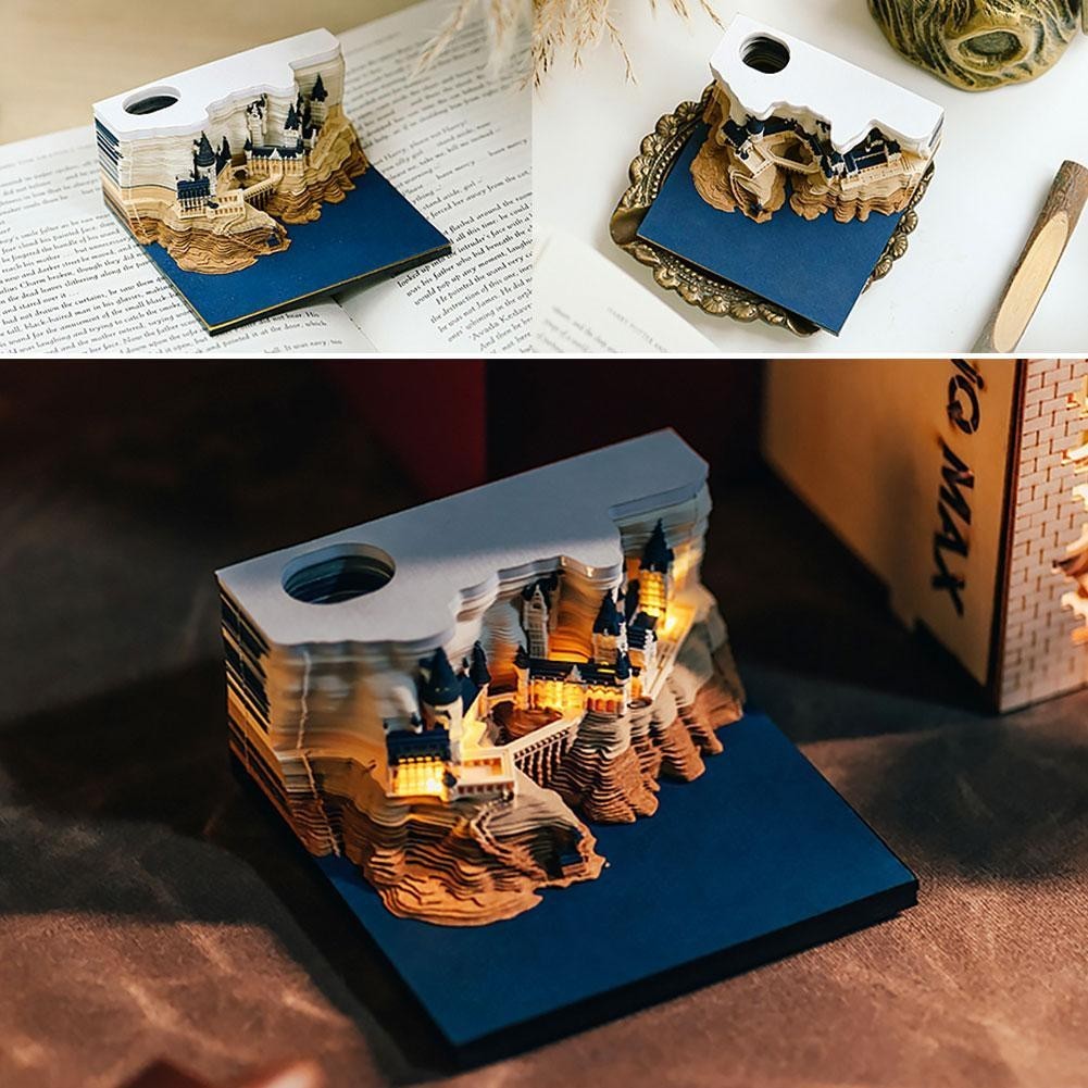 2024 Ano Do Calendário Dragão De Mesa 3D Tridimensional Criativo M9O7