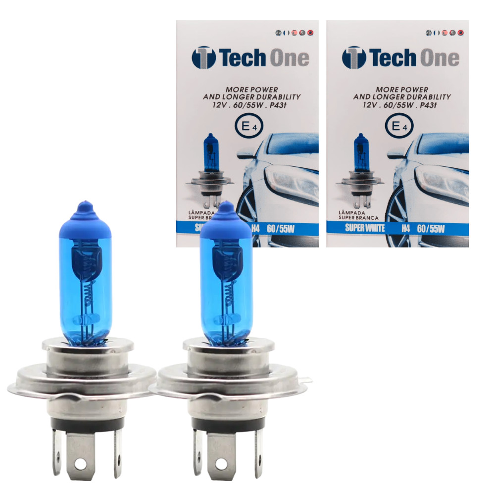 H4 XENON LOOK Ottica 55W Lampada Auto Lampadine SUPER