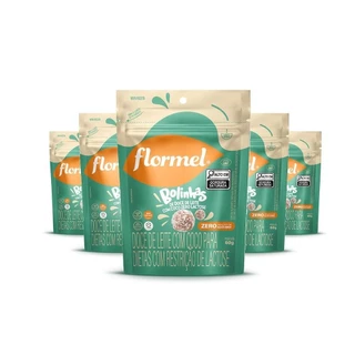 Kit Bolinha De Doce De Leite Com Coco Zero Açúcar E Lactose Flormel 60G Com 5 Unidades