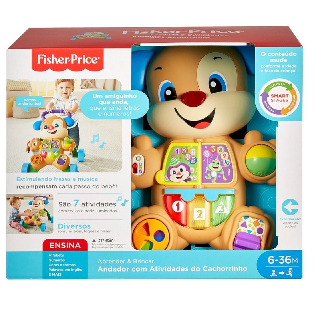 Fisher-Price Andador Com Atividades Do Cachorrinho Frc78 Mattel ...
