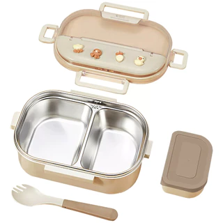 MODUS 650ml kawaii Marmita Lancheira Térmica Pote Para Crianças Com a Colher e Tigela de Molho 304 Aço Inoxidável