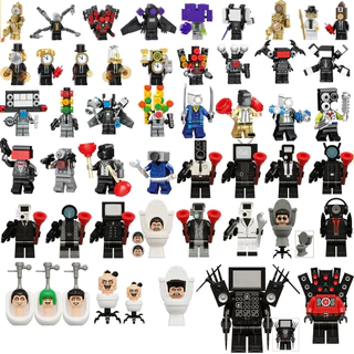 Brinquedos Educativos skibidi Série Sanitários Minifiguras Montadas Em Blocos De Construção
