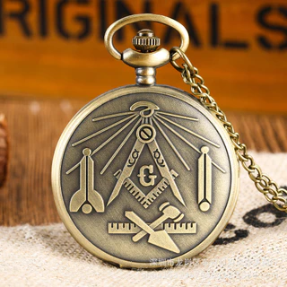Vintage Bronze masturbação tema quartzo grande relógio de bolso masculino feminino presente relógio de parede moshey