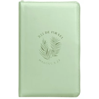 Bíblia Sagrada NVI com Zìper | Leitura Perfeita | Capa Couro Soft Verde Rei de Israel em Oferta na Shopee