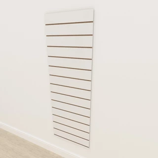 Expositor mdf painel canaletado 180x60 Branco kit painel canelado painel mdf loja E-nichos