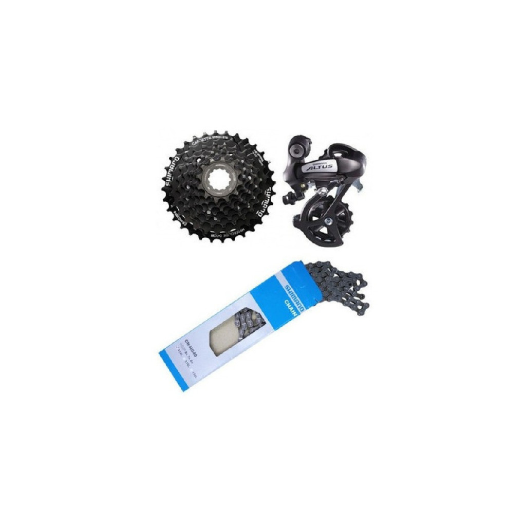 Kit Cambio Shimano Altus M310 Catraca 8v K7 12/32 Corrente