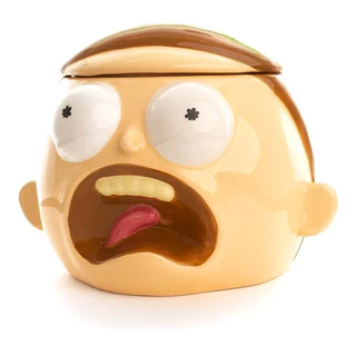 Caneca Cabeça Morty C/ Tampa Rick And Morty