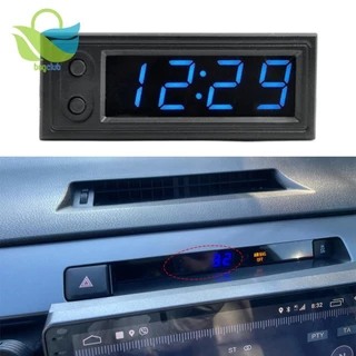 [Bagclub.br] Relógio De Temperatura 3 Em 1 Para Carro Mostrador LED Eletrônico Voltímetro Luminoso 12V