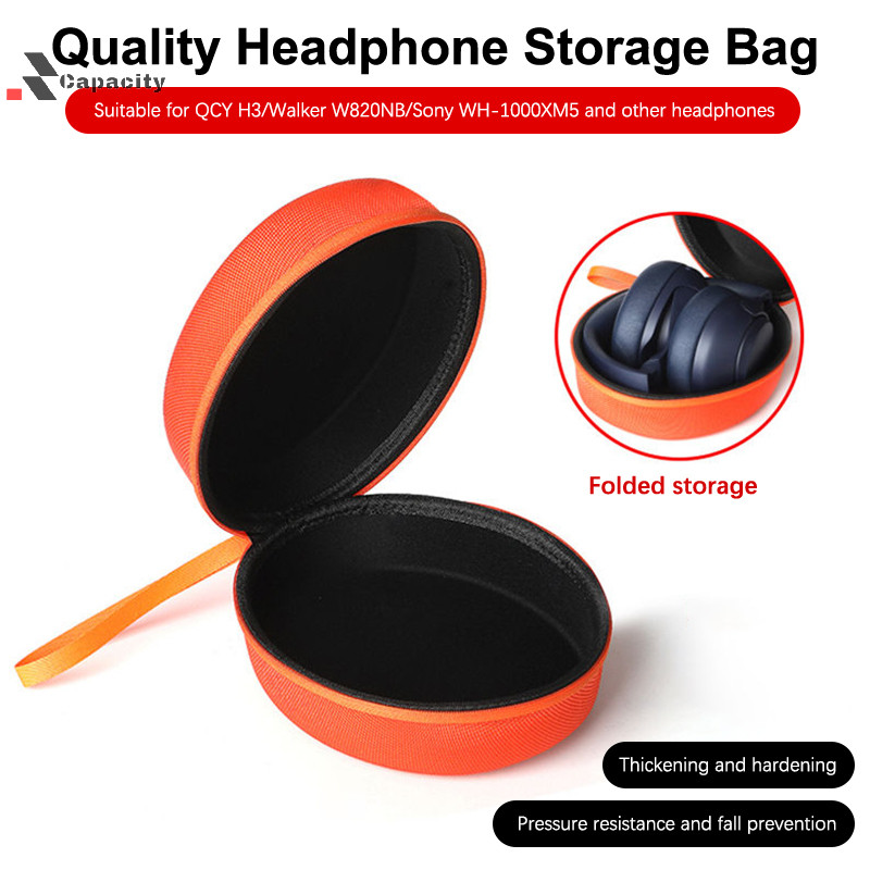 Capacidade Bolsa De Armazenamento EVA Dura Portátil Para QCY H3/H4/Edifier/WH-1000XM5 Viagem Fone De Ouvido Caixa Nice