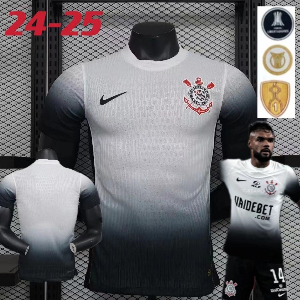 Corinthians Paulista 2024-2025 Edição Camisas Jogador