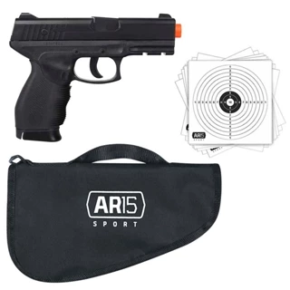 Pistola Pressão KWC 24/7 c/ Capa Acolchoada + Alvo papel