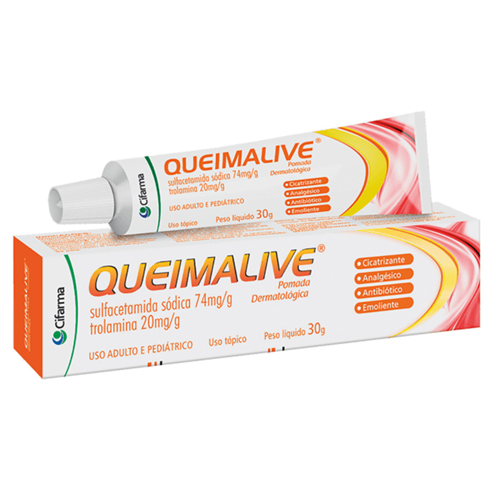 Queimalive Pomada Para Queimaduras 30g | Shopee Brasil