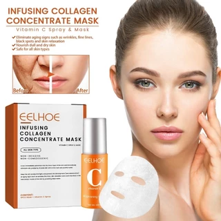 Máscara Anti-Envelhecimento Feminina De Colágeno/Cuidados Com A Pele Vitamina C Branqueamento /