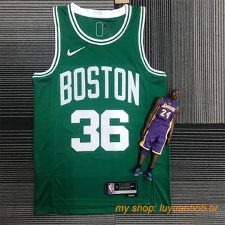75th Anniversary Hot pressed nba jersey Boston Celtics 36 Marcus Smart camisetas de basquete green jerseys
