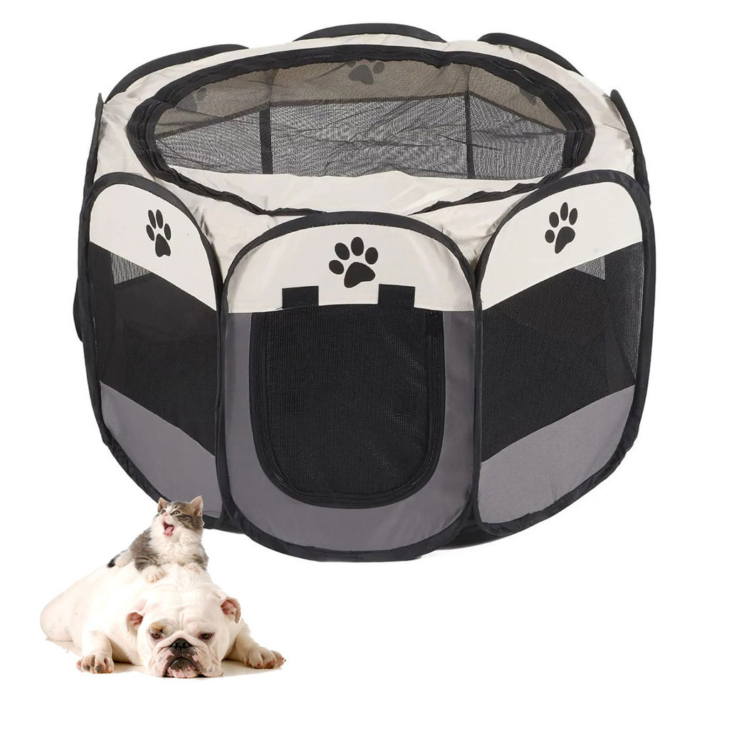 Cercadinho Pet Cao Gato Cachorro Cercado Dobravel Casinha Gaiola Chiqueirinho Animal de Estimaçao Resistente