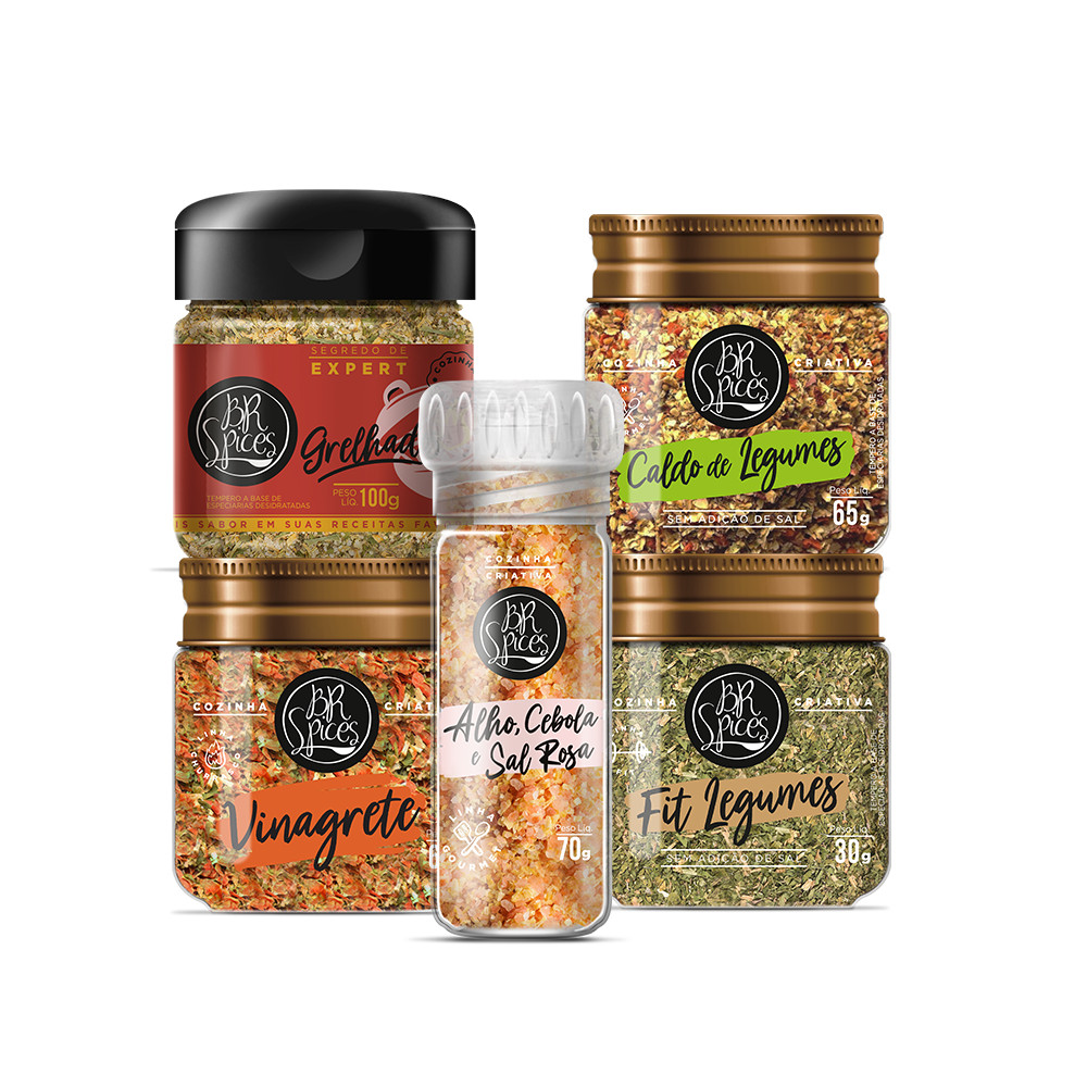 Kit Cozinha Prática BR Spices | Shopee Brasil