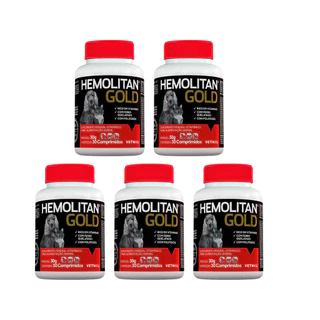 Hemolitan Gold 30 Comprimidos - Vetnil - 5 Unidades