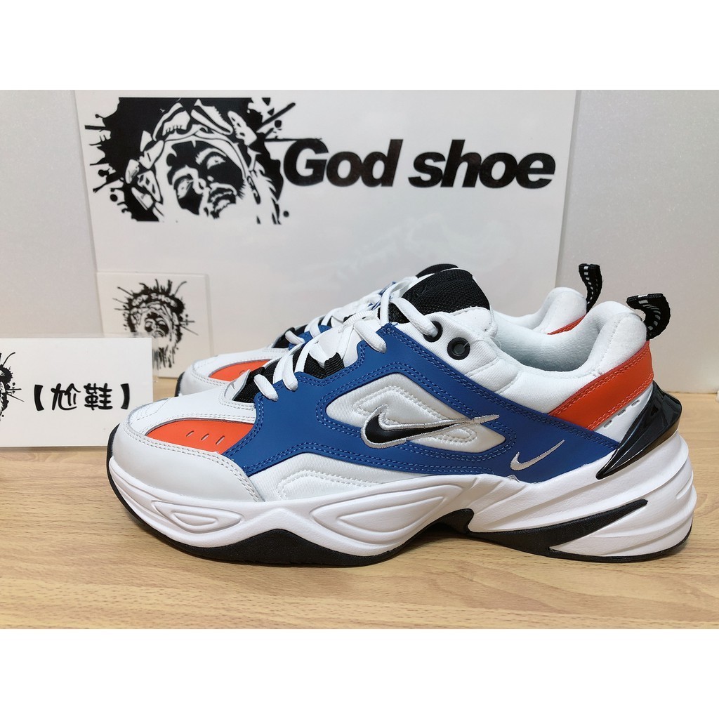 Nike m2k sale tekno blue red