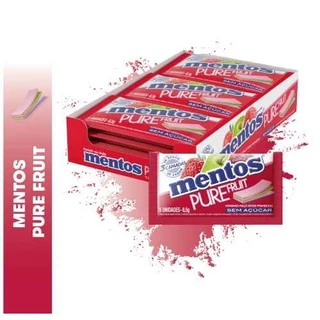 Chicle Mentos Pure Fruit Frutas Caixa Com 15 Unidades