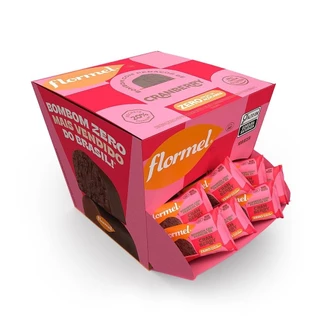 Bombom De Chocolate Ao Leite, Recheado Com Cranberry, Zero Açúcar Flormel Caixa com 216g